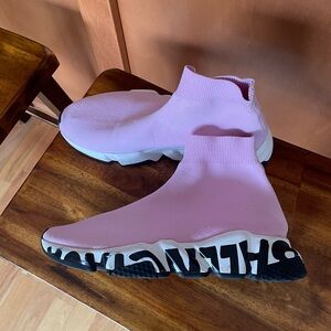 Balenciaga Light Pink Sock Sneakers
